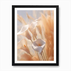 Boho Dried Flowers Calla Lily 3 Art Print