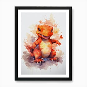 Charmeleon Pokemon Art Print