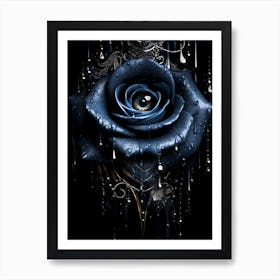 Dark Rose 1 Art Print