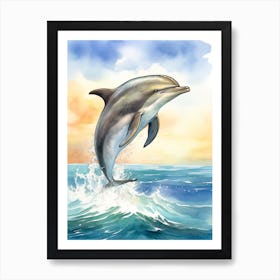 Short Beaked Common Dolphin  3 Art Print