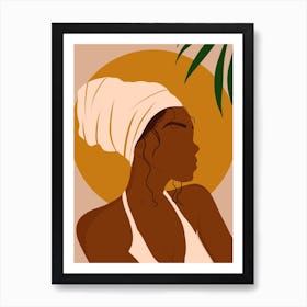 Headwrap Girl Art Print