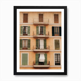 Windows Of Palma De Mallorca In Spain Art Print