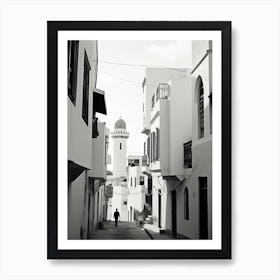 Tangier, Morocco, Black And White Photography 1 Art Print