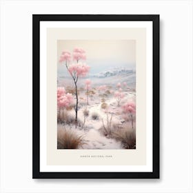 Dreamy Winter National Park Poster  Ambor National Park Bolivia 1 Art Print