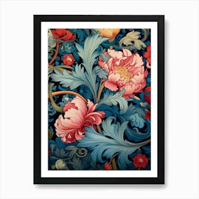 Floral Wallpaper 50 Art Print