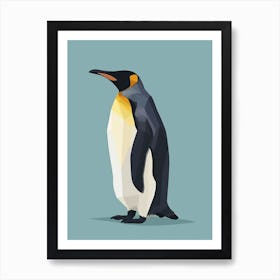 Emperor Penguin Livingston Island Minimalist Illustration 2 Art Print