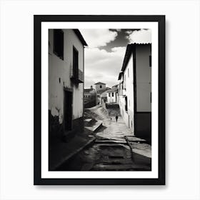 Cuenca, Spain, Black And White Analogue Photography 3 Art Print