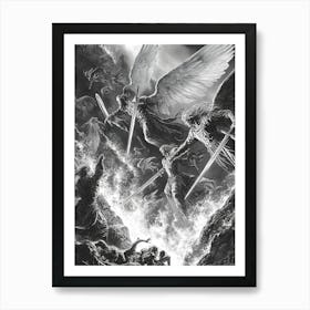 Angels And Demons Art Print