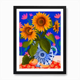 Still Life Sunflowers Art Print