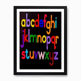 Alphabet Letter A Art Print