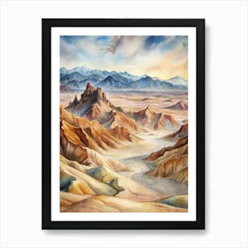 Death Valley Landscape Art Print