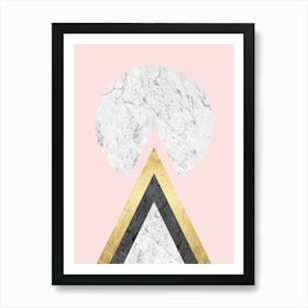 Geometric textures composition 4 Art Print