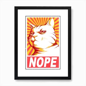 Obey Cats Art Print