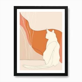 Cat Sitting 5 Art Print