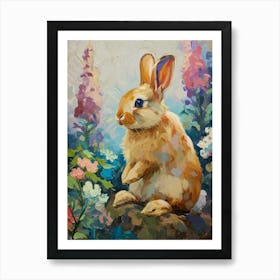 Himalayan Rabbit Painting 2 Art Print