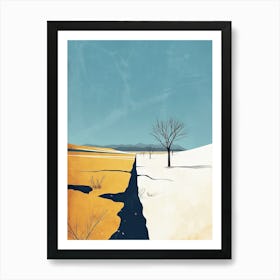 Winter Wonderland, Minimalism Art Print