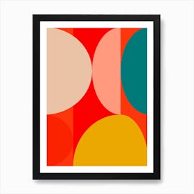 Mid Century Pastel 13 Art Print