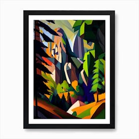 Bohemian Switzerland National Park Czech Republic Cubo Futuristic Art Print