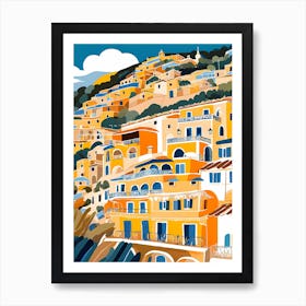 Summer In Positano Painting (33) Art Print