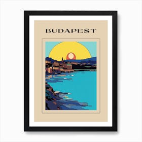 Minimal Design Style Of Budapest, Hungary 3 Poster Art Print