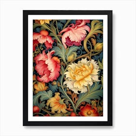 Floral Wallpaper 11 Art Print