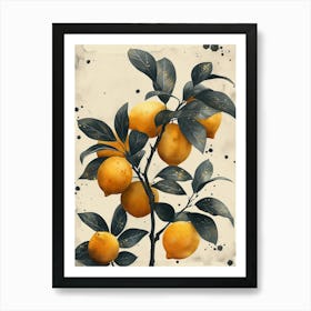 Lemons Kitchen Art Print