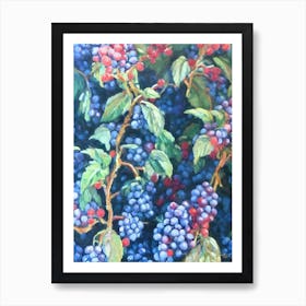 Marionberry 3 Classic Fruit Art Print