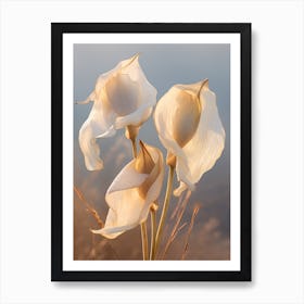 Boho Dried Flowers Calla Lily 2 Art Print