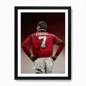 Eric Cantona Manchester United Art Print