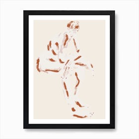 Seated Nude With Crossed Arms Art Print