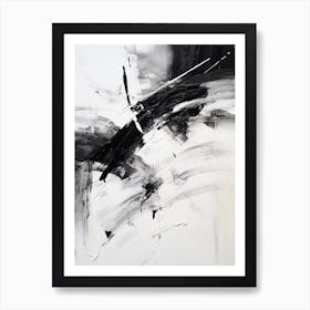 Timeless Reverie Abstract Black And White 12 Art Print