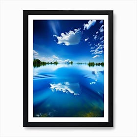 Splash In Lake Water Waterscape Photography 2 Art Print