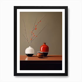 Asian Vases Art Print