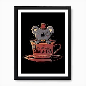 Koala Tea Art Print