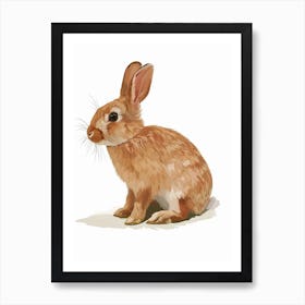 New Zealand Rabbit Nursery Illustration 2 Art Print