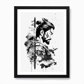 Vintage Samurai Art Print