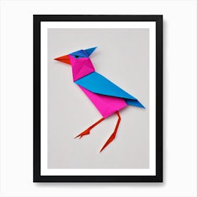 Finch 2 Origami Bird Art Print