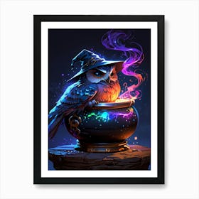 Witch Owl 3 Art Print