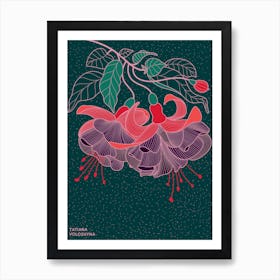 Fuchsia Flower Art Print