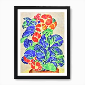 Spinach Fauvist vegetable Art Print