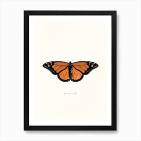 Monarch Butterfly Watercolor Art Print