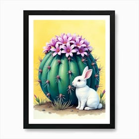 Cactus Bunny Art Print