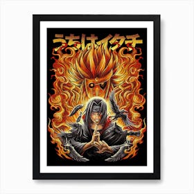 Uchiha Sasuke Anime Poster Art Print
