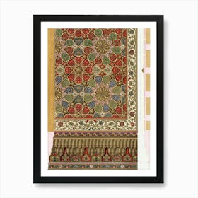 Arabic Art Pattern, Emile Prisses D’Avennes, La Decoration Arabe,Digitally Enhanced Lithograph From Own6 Art Print