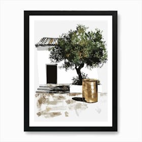 Olive Tree Canvas Print Art Print