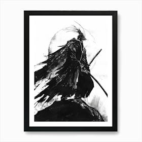 Sketched Black And White 20 Art Print