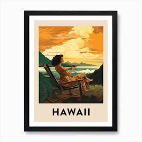 Vintage Travel Poster Hawaii 5 Art Print