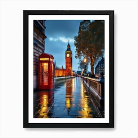 Big Ben At Night Art Print