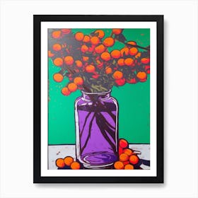 Lilac With A Cat 4 Pop Art  Art Print