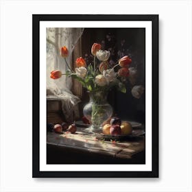 Tulips In A Vase, Still life, Printable Wall Art, Still Life Painting, Vintage Still Life, Still Life Print, Gifts, Vintage Painting, Vintage Art Print, Moody Still Life, Kitchen Art, Digital Download, Personalized Gifts, Downloadable Art, Vintage Prints, Vintage Print, Vintage Art, Vintage Wall Art, Oil Painting, Housewarming Gifts, Neutral Wall Art, Fruit Still Life, Personalized Gifts, Gifts, Gifts for Pets, Anniversary Gifts, Birthday Gifts, Gifts for Friends, Christmas Gifts, Gifts for Boyfriend, Gifts for Wife, Gifts for Mom, Gifts for Husband, Gifts for Her, Custom Portrait, Gifts for Girlfriend, Gifts for Him, Gifts for Sister, Gifts for Dad, Couple Portrait, Portrait From Photo, Anniversary Gift Art Print